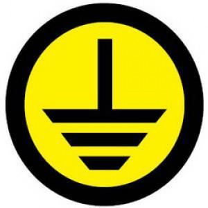 Символ "Заземление" (1шт) (d-20мм) EKF