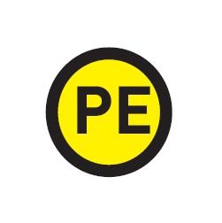 Символ "PE" (1шт) (d20мм) an-2-08 (упак 100шт)