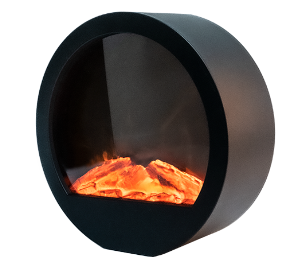 Светильник ФАZА FL-D36USB (круглый) Камин имитация живого огня